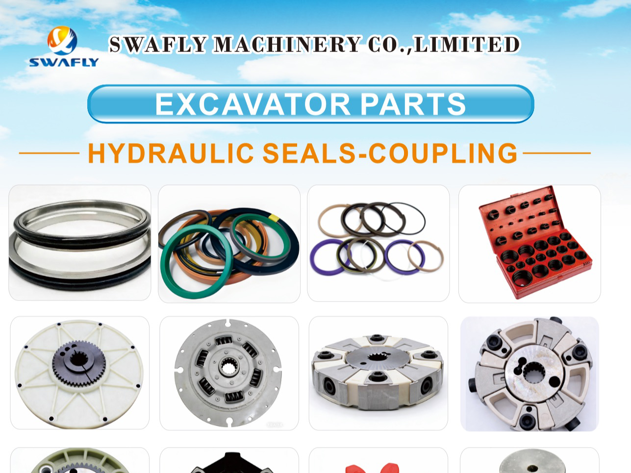 مهر و موم و قطعات با کیفیت برای بیل مکانیکی، لودر و بولدوزر